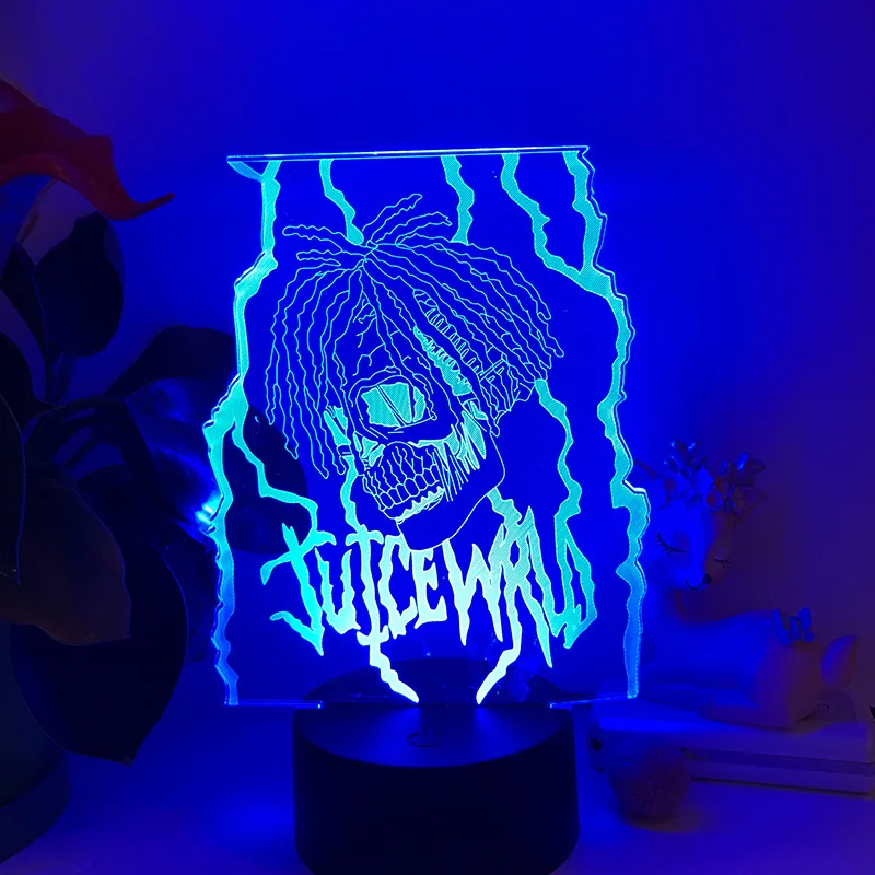 Juice Wrld 3d led lamp bedroom manga ninght lights anime figure Acrylic