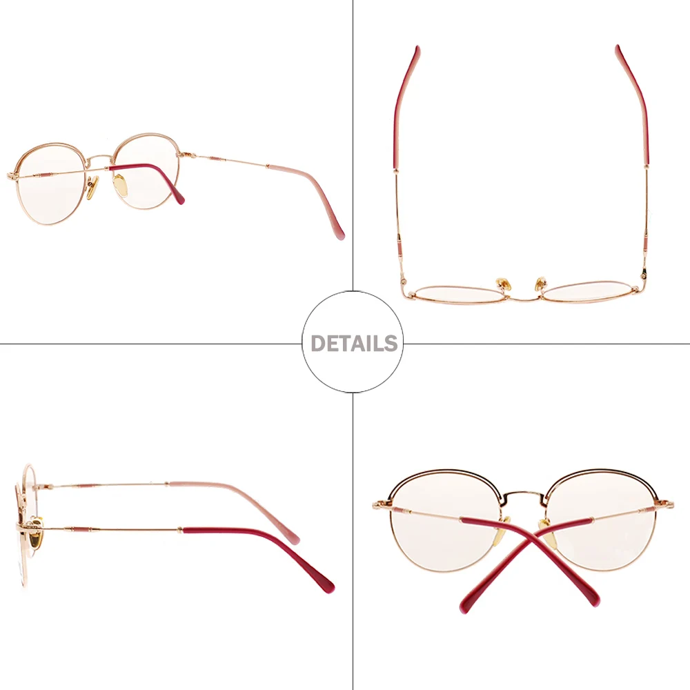 Настоящая мода, Ретро стиль, двойная оправа, женские очки, оправа, по рецепту, фирменный дизайн, металлические близорукие очки, оптические очки, полная оправа