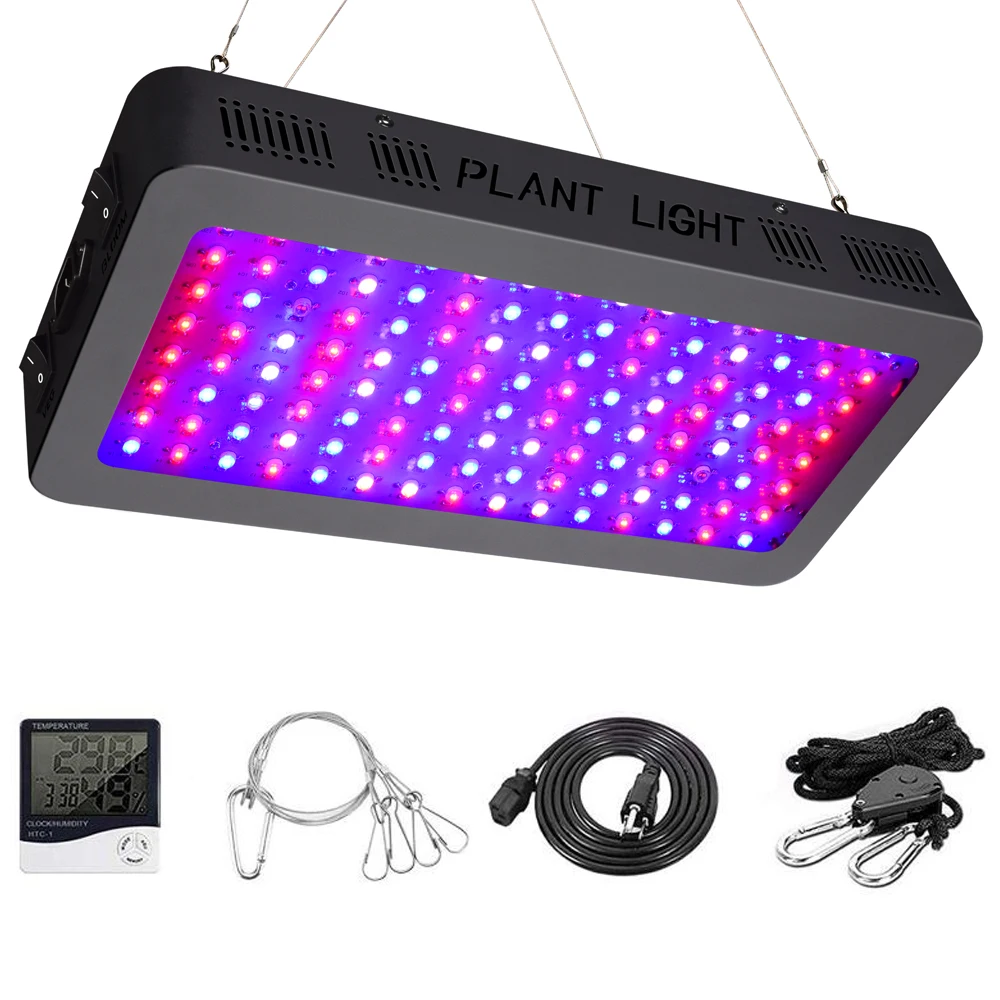 Full Spectrum 1200W LED Grow Lights Double Switches VEG/BLOOM For