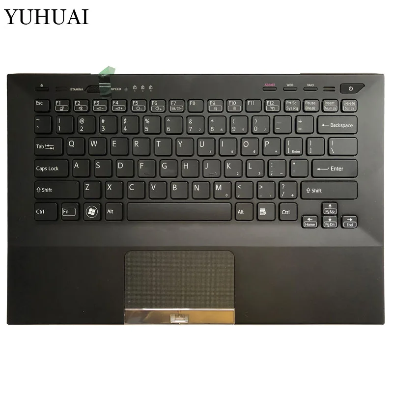 США клавиатура для sony Vaio VPC-SB VPC-SB3C VPC-SB1V9E/B English подсветкой Клавиатура ноутбука Palmrest крышка PCG-41217T 41219 т 41213 P