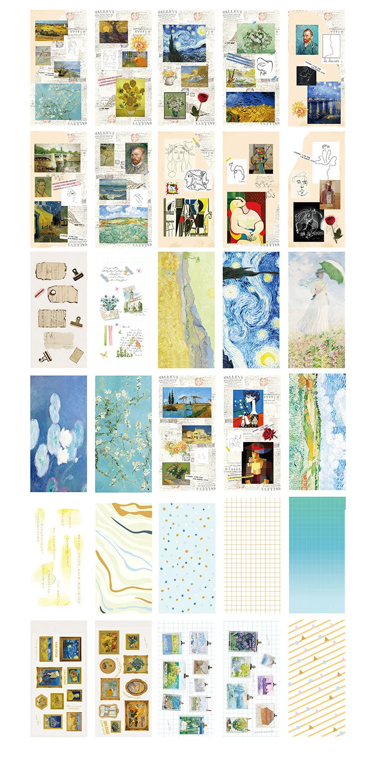 Ten Light Sticker Basis Steam Girl Series Originality Ins A Gentle Wind Hand Account Diy Source Material Decoration Subsidies 8