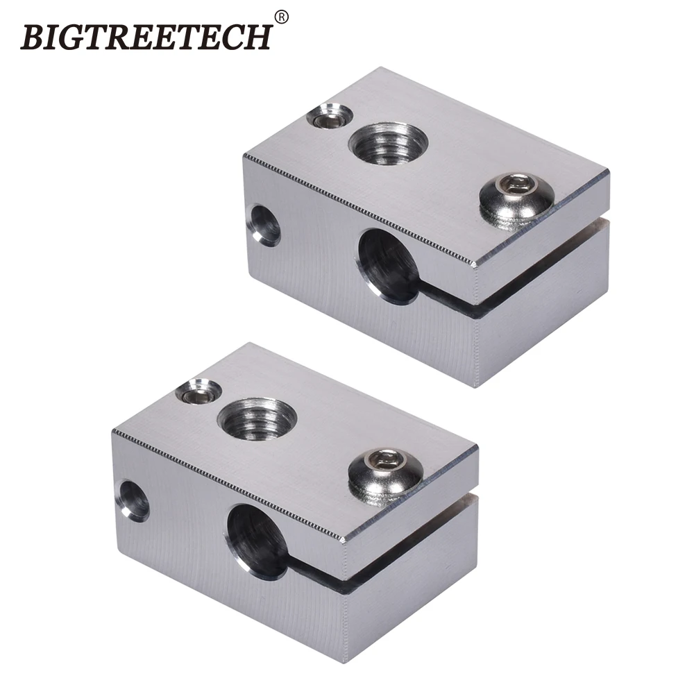 Высококачественный Оригинальный алюминиевый тепловой блок V6 для E3D J-head Hotend