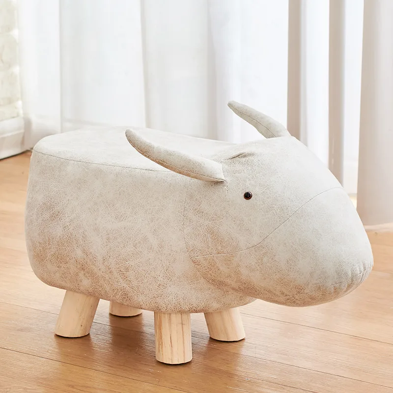 

Children's Animal Shoe Stand Fashion Creative Small Stand Household Foot Stand Calf Cartoon Low Stand Solid Wood Sofa Stand