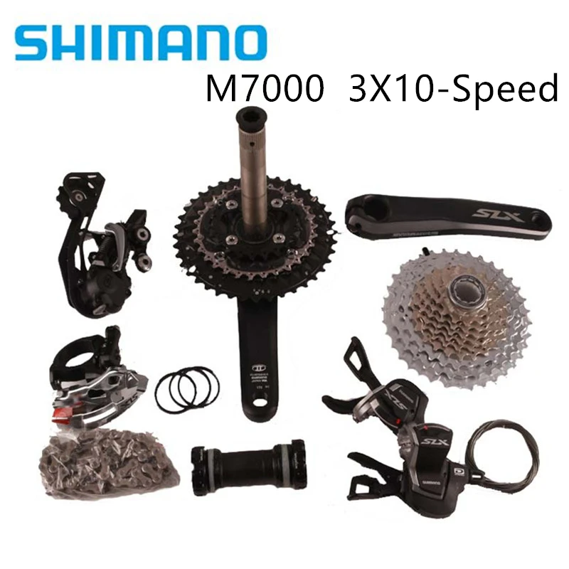 

Shimano SLX M7000 3x10 speed bike bicycle MTB Groupset Group Set 30 speed Groupset 170mm kit M7000 Shift Lever Rear Derailleur