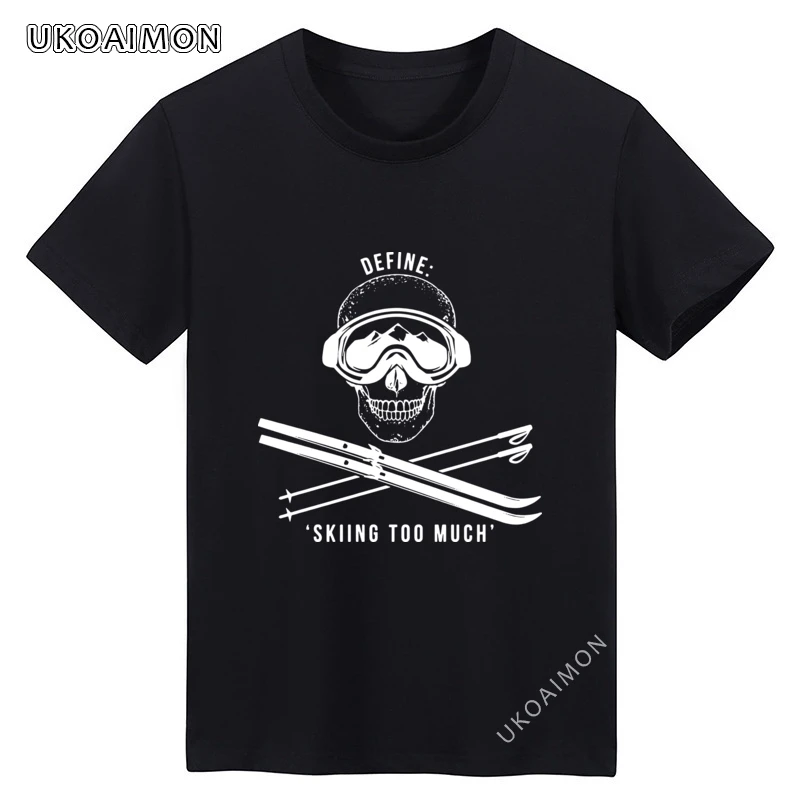 Новое поступление мужские футболки для катания на лыжах Define Too More Skier