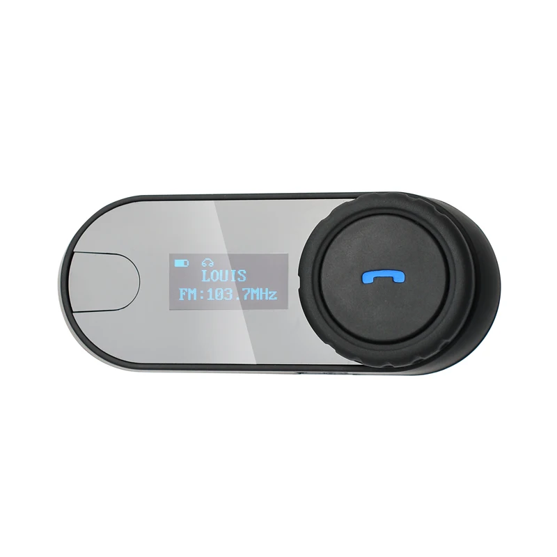FreedConn TCOM-SC Motorcycle Bluetooth Helmet Headset 800M Wireless Intercom Helmet Headphone with LCD screen and FM Radio
