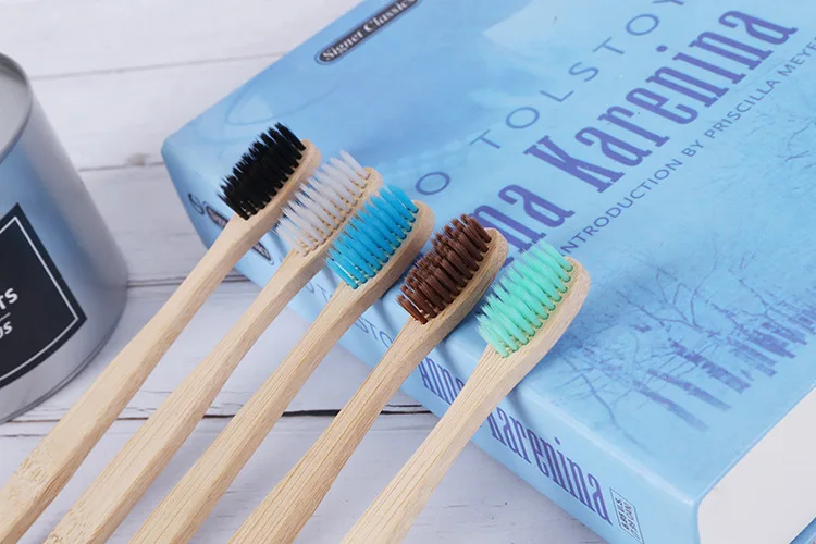 Manufacturers Direct Selling Foreign Trade CHILDREN'S Toothbrush Children Wood Soft Bristle Toothbrush Doll Head Tablet Bamboo T
