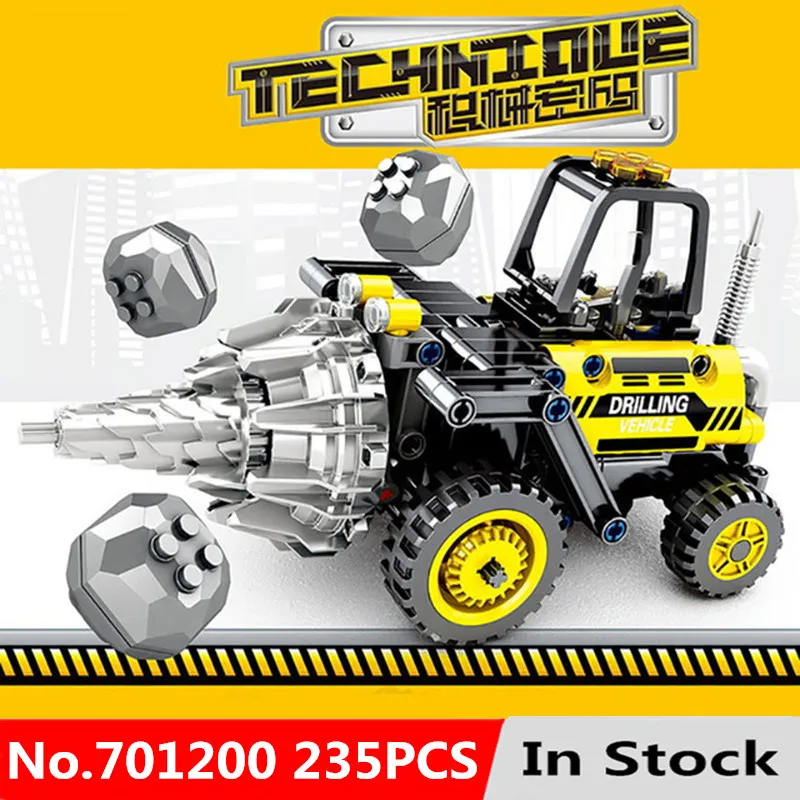 720 шт. 2в1 совместимый бренд Technic экскаватор модель строительные блоки Кирпич без комплект двигателя город дети игрушки для детей подарок - Цвет: No.701200