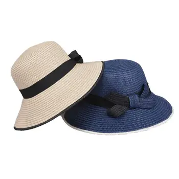 

DishyKooker Summer Straw Hat for Women Sun-shade Seaside Ultraviolet-proof Beach Hat Foldable Hat