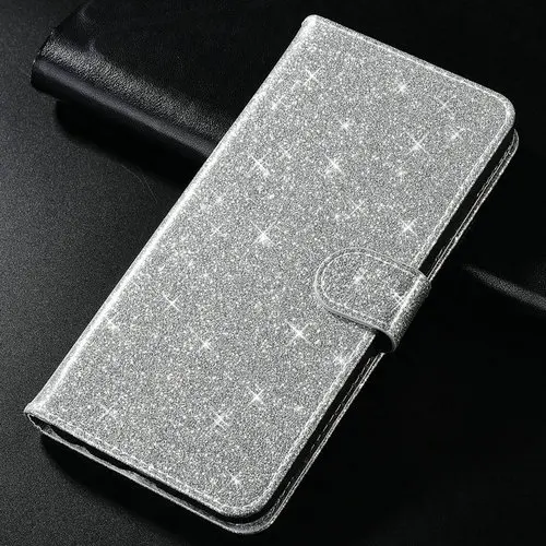 Модный Блестящий чехол для huawei Y5 Honor 8 S, чехол-книжка с бумажником, дизайн huawei Honor 8 S, чехол для телефона s, чехол - Цвет: Glitter- silver