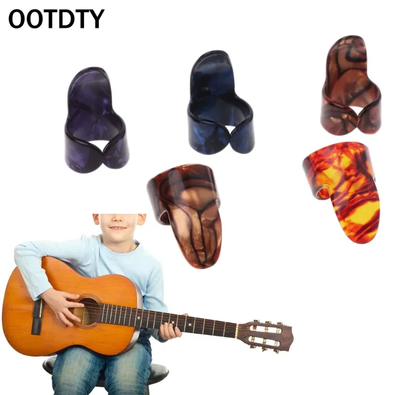 OOTDTY Index Finger Guitar Pick Celluloid Mediator for Acoustic Electric Guitar suit for guitar