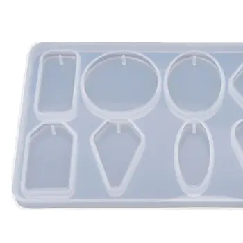 

Crystal Pendant DIY Epoxy Mold Transparent Cluster Shape Jewelry Silicone Mould