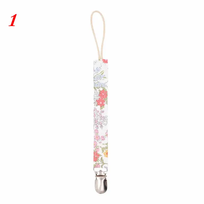 Baby Pacifier Clip Chain Cotton Linen Holder Pacifier Soother Clips Leash Belt Nipple Holder For Infant Feeding XXFE - Цвет: 1