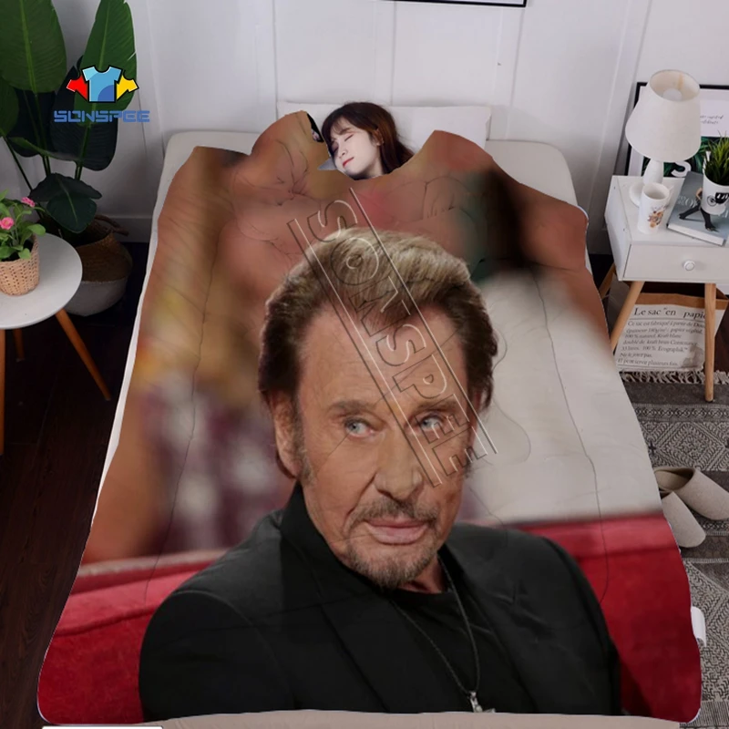 Новое 3D печать рок-певец Джони Халлидей стеганное одеяло для дивана путешествия кровать Узорчатое покрывало одеяло мальчик девочка одеяло диван «ленивое» одеяло - Цвет: 6