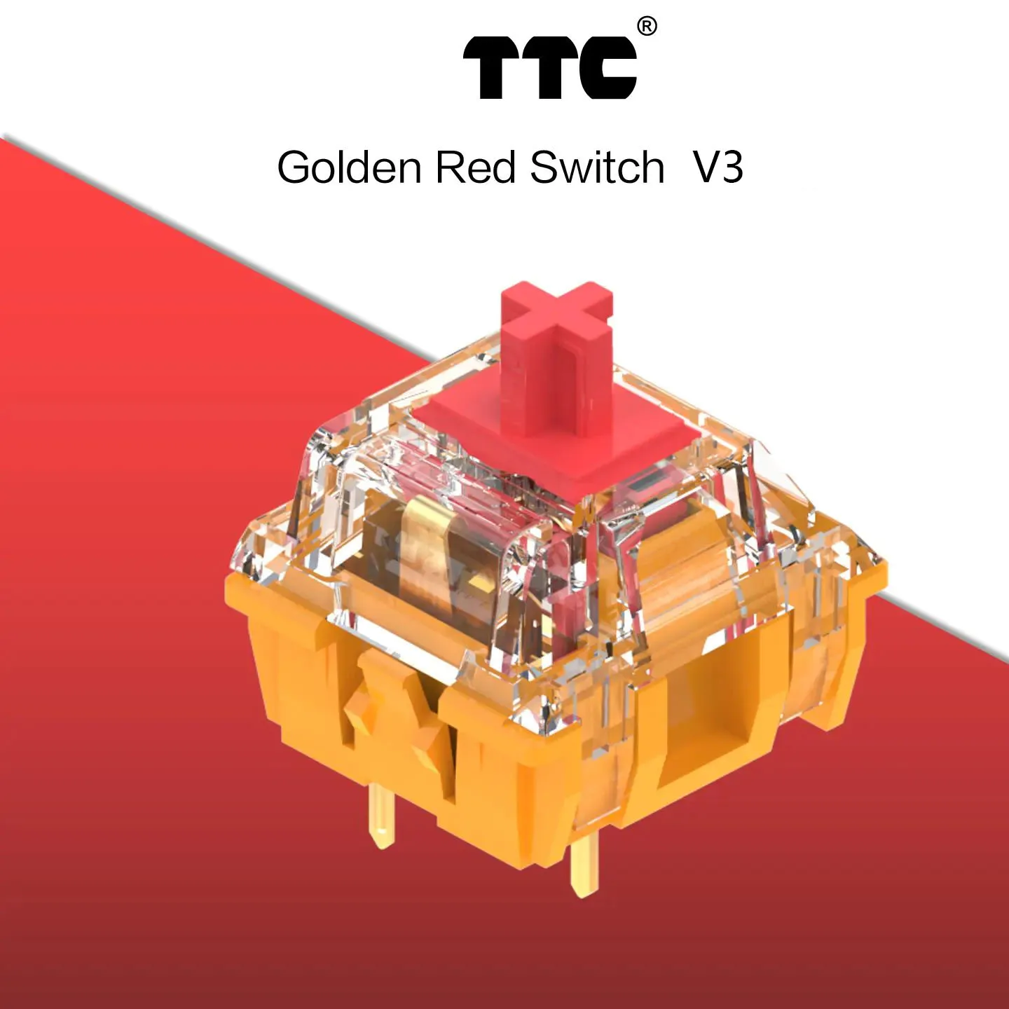 TTC 골드 브라운 골드 레드 V3 RGB SMD 촉각 선형 MX 키보드 스위치 기계식 게임용 키보드 사용자 정의 3Pin