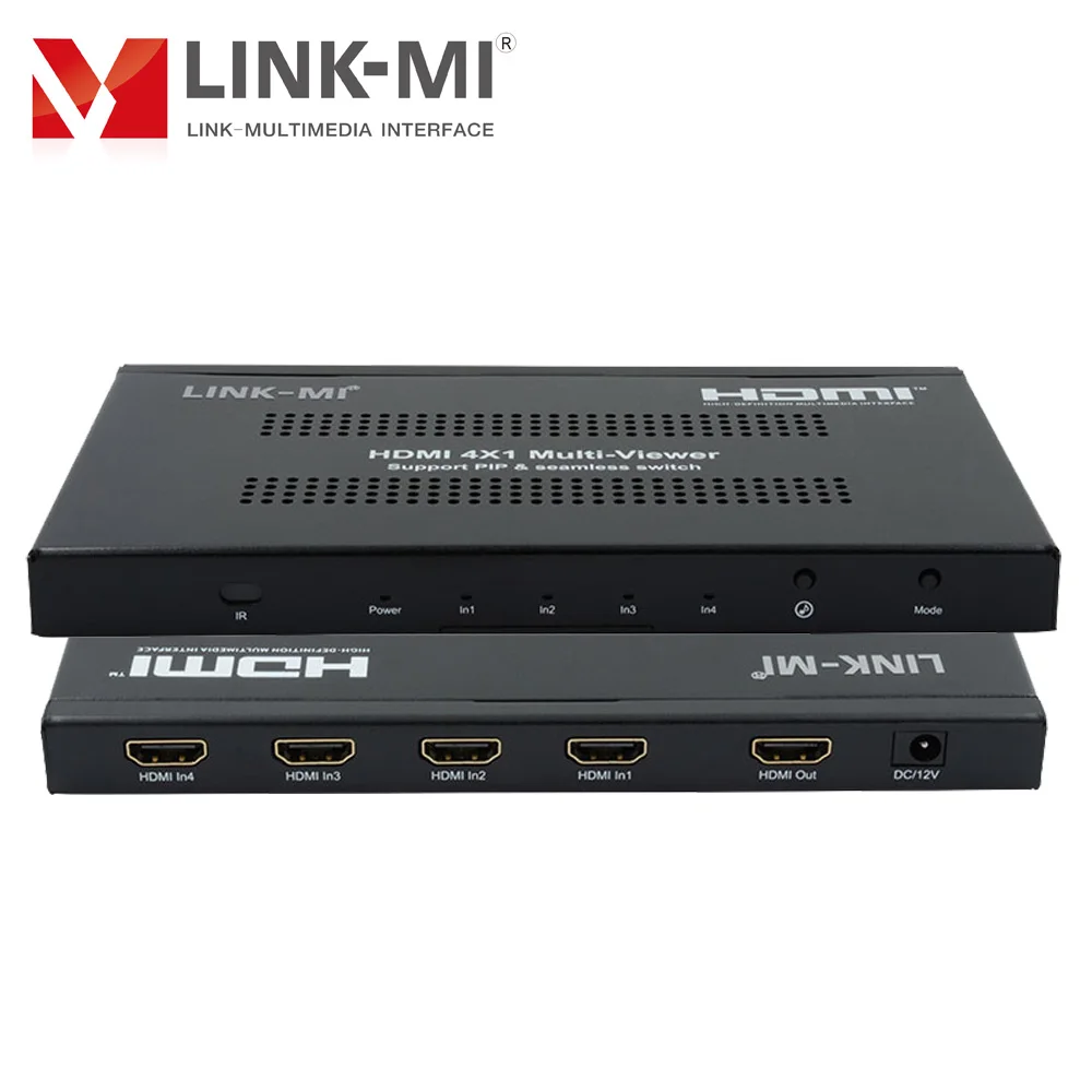 Фото LINK-MI 4X1 HDMI мультипросмотр 1080P/60 Гц Аудио Видео бесшовное переключение без черного экрана 4 в 1 выключатель №4