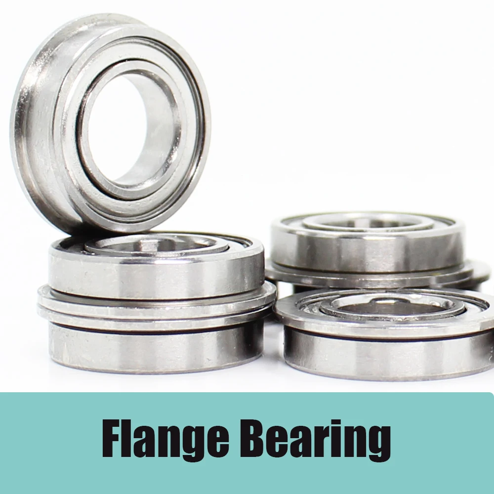 F608ZZ Flange Bearing 8x22x7 mm ABEC-1 10PCS Flanged F608 Z ZZ Ball Bearings 10pcs 6000zz bearing abec 5 10x26x8 mm high quality deep groove 6000 zz ball bearings 6000z 80100 z 6000z bearing