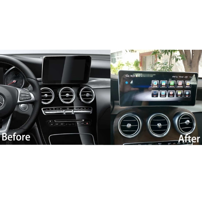 Автомобильный мультимедийный gps аудио радио для Mercedes Benz MB GLC Class X253 C253 CarPlay TPMS навигация