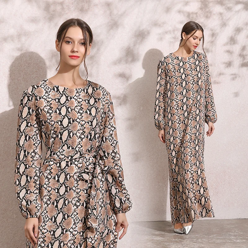 

2019 Early Spring New Products-Style WOMEN'S Dress National Wind Autumn And Winter New Style Long Sleeve Large Size Slimming Str