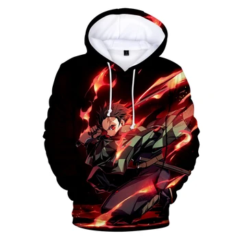 

Cartoon 3D Demon Slayer Hoodies Men /Women Brand Hoody Sweatshirts 3D Kimetsu no Yaiba Hooded Mens Autumn Winter Pullover