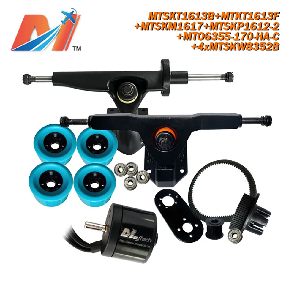 Maytech (9pcs) finger skateboard electric motor wheel and pulley belt mount for 6355 170KV rc electro | Электроника