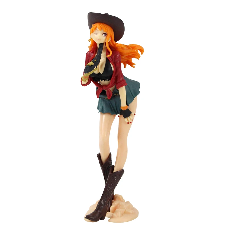 19cm One Piece Nami Figure Toys Treasure Cruise World Journey Vol 1 Jeans Nami Pvc Collection Model Doll Action Figures Aliexpress