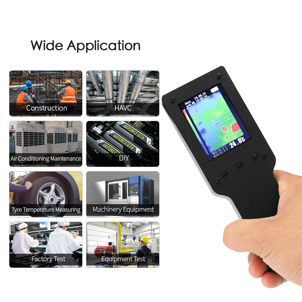 

Portable Handheld Infrared Thermal Imager Thermal Imaging Camera 2.4 Inch Digital LCD Display Thermometer Measurement Instrument
