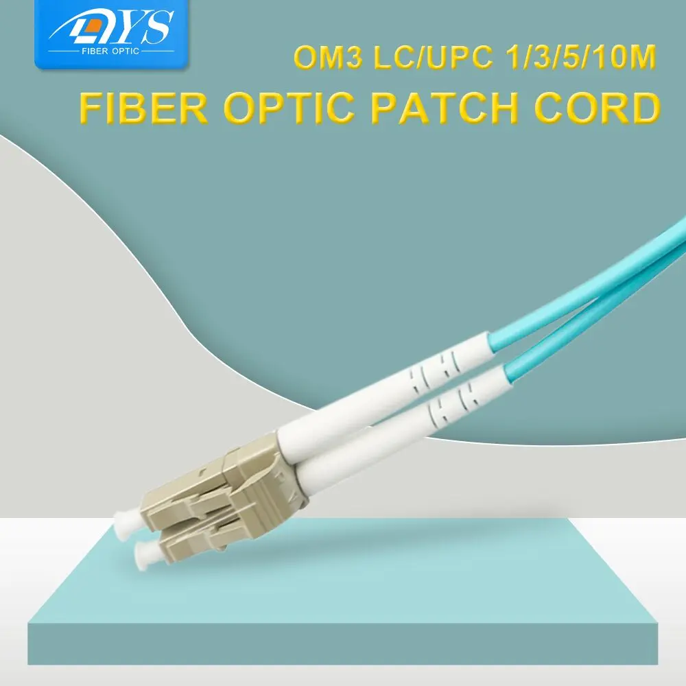 

10pcs OM3 LC/UPC-LC/UPC Fiber Optic Patch Cord Multimode Duplex 2.0mm 3.0mm Fiber Optical Jumper Patch Cord 1/3/5/10M