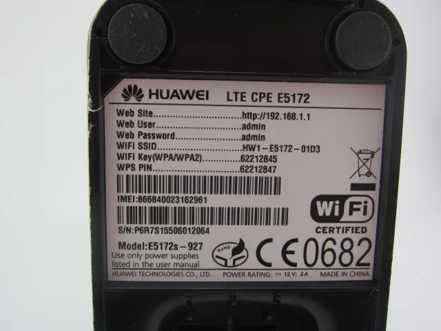 Разблокированный huawei E5172s-927 мобильный беспроводной шлюз 4G CPE wifi маршрутизатор+ 1 Антенна