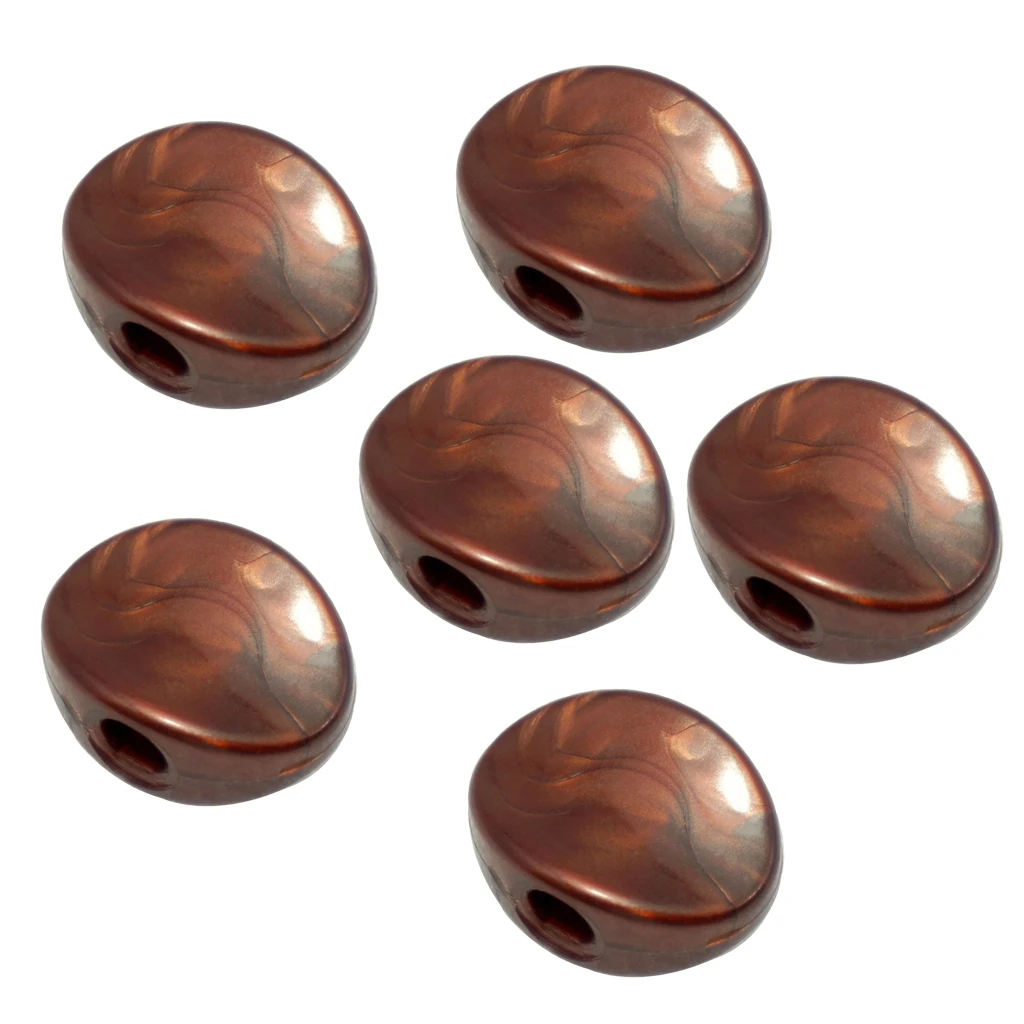Guitar Tuning Peg Buttons Tuning Pegs Knobs Machine Heads Buttons Guitar 6 Pcs/Set (Coffee)