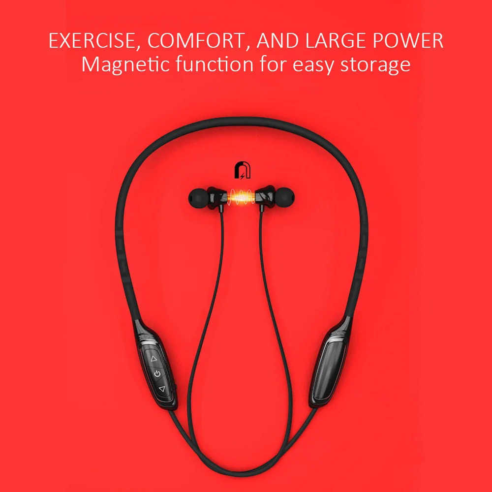 W1 шейные Bluetooth наушники с микрофоном IPX5 водонепроницаемая Спортивная Беспроводная гарнитура Bluetooth мобильный телефон для iPhone xiaomi