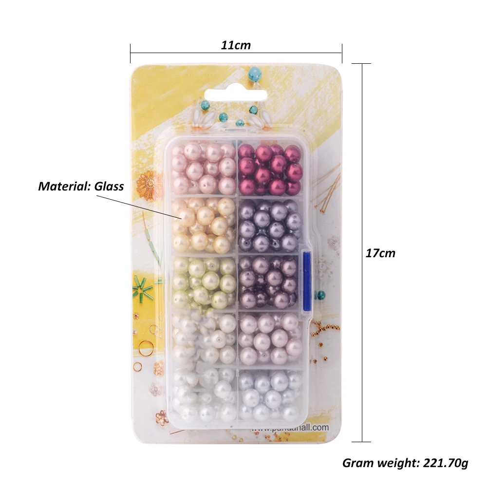 280 шт/500 шт 10 цветов DIY волшебные шарики самодельные бусины набор для детей ручной работы подарки ювелирные аксессуары