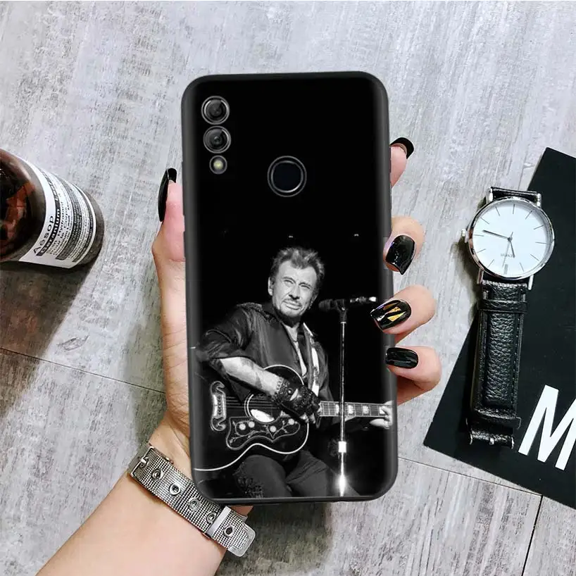 BA177-4 Джонни Холлидей музыка черная крышка чехол для телефона для huawei Y9 Y5 Y6 Y7 Honor 10 9 Lite 9X8X8 S 8A фотоаппаратов моментальной печати 7S 7A 10i 20i V20 Coque Кепки - Цвет: BA177-4