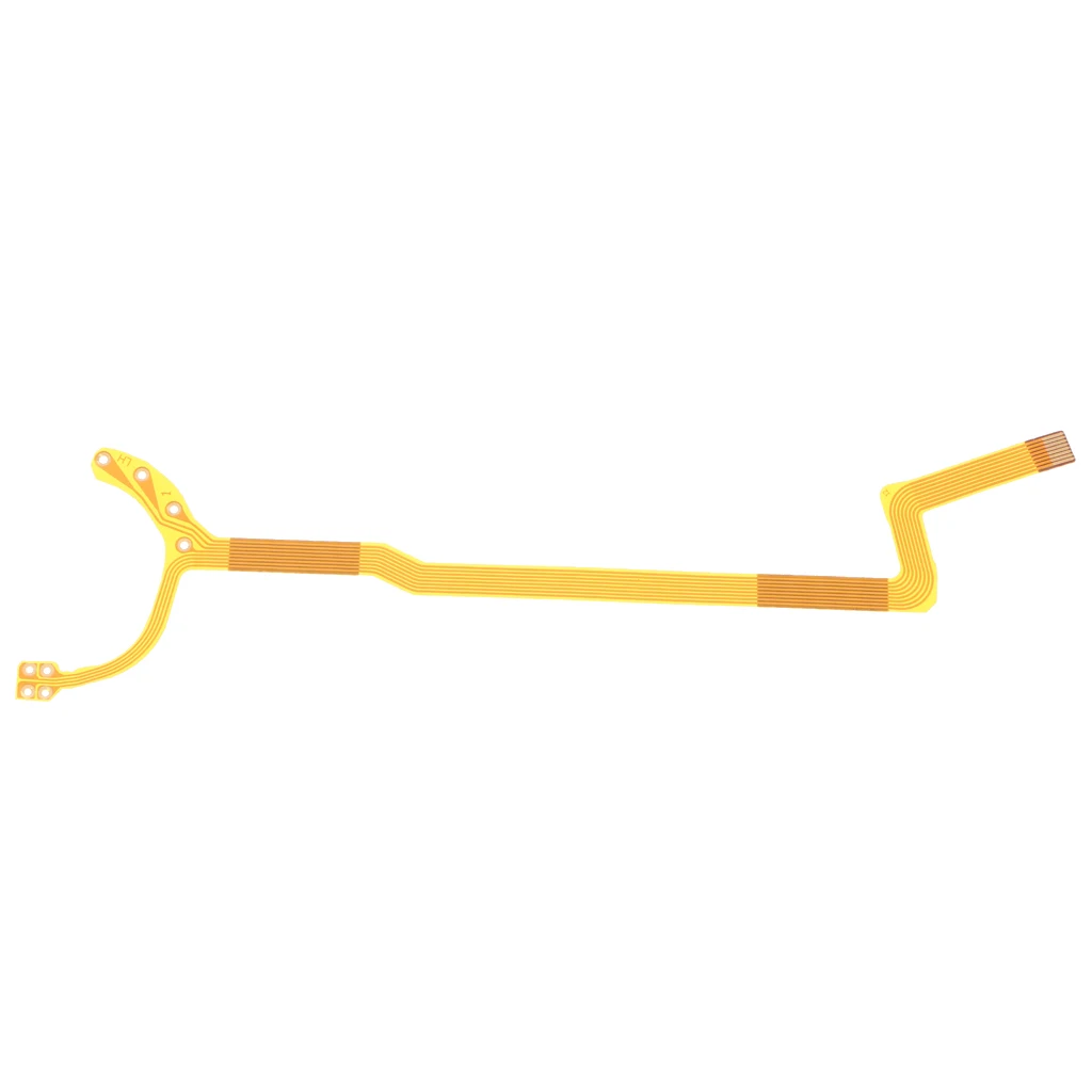 1 Piece Lens Aperture Shutter Flex Cable Cord for Canon EF-S 18-55mm f/3.5-5.6 I/II Camera Fix Parts - 1st Generation (Gold)