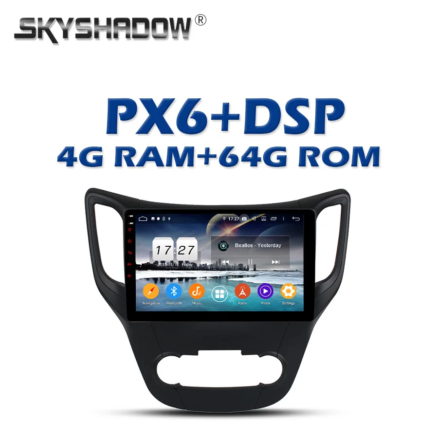 PX6 автомобильный dvd-плеер DSP ips TDA7851 Android 9,0 64 ГБ+ 4 Гб ram gps карта RDS радио wifi LTE Bluetooth 4,2 для Changan CHANA CS35
