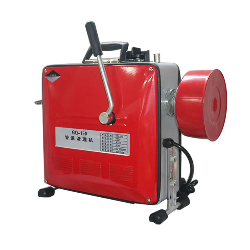 

900W GQ-150 автоматические электрические трубы копательных машин 400 об/мин канализационный земснаряд с роторным разрыхлителем Туалет трап дноуглубительные работы очистная машина 220V/110V