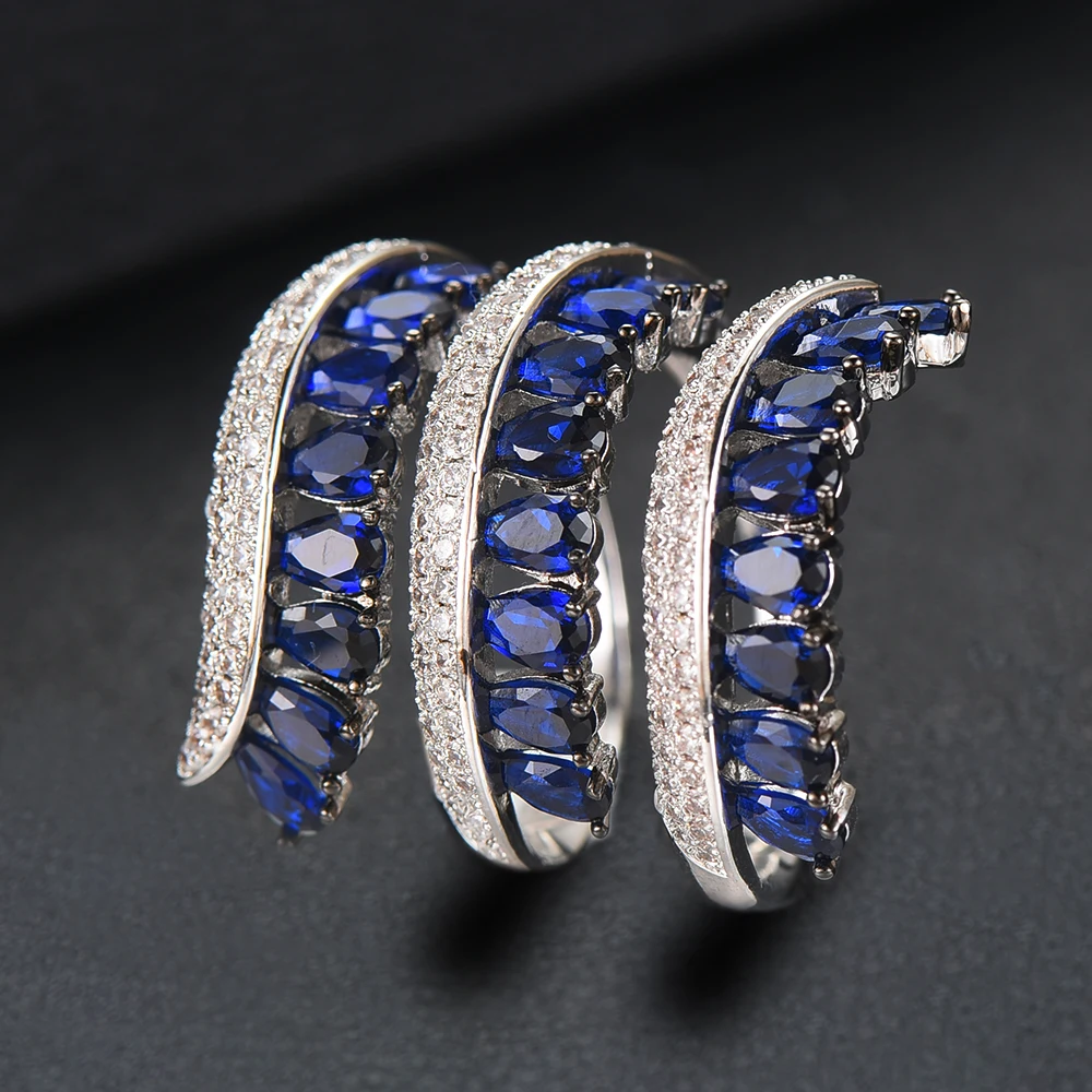 GODKI Trendy Twist Cross Wrap Ring for Women Multicolor Cubic Zircon Finger Rings Beads Charm Ring Bohemian Beach Jewelry