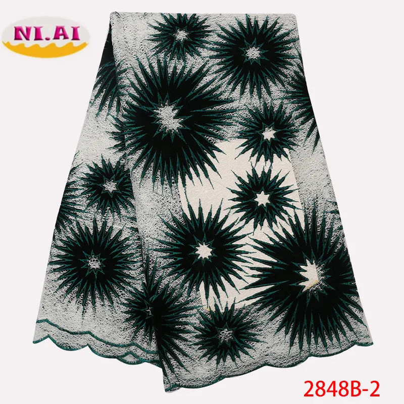 

NIAI 2019 Latest French Velvet Lace Fabrics High Quality African Laces Fabric For Wedding Nigerian Tulle Lace Material XY2848B-2