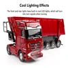 44CM Large Free Lift RC Heavy Dump Truck 45° Turning Cool Light Sound Exquisite Body Electric Remote Control Engineering Vehicle 5