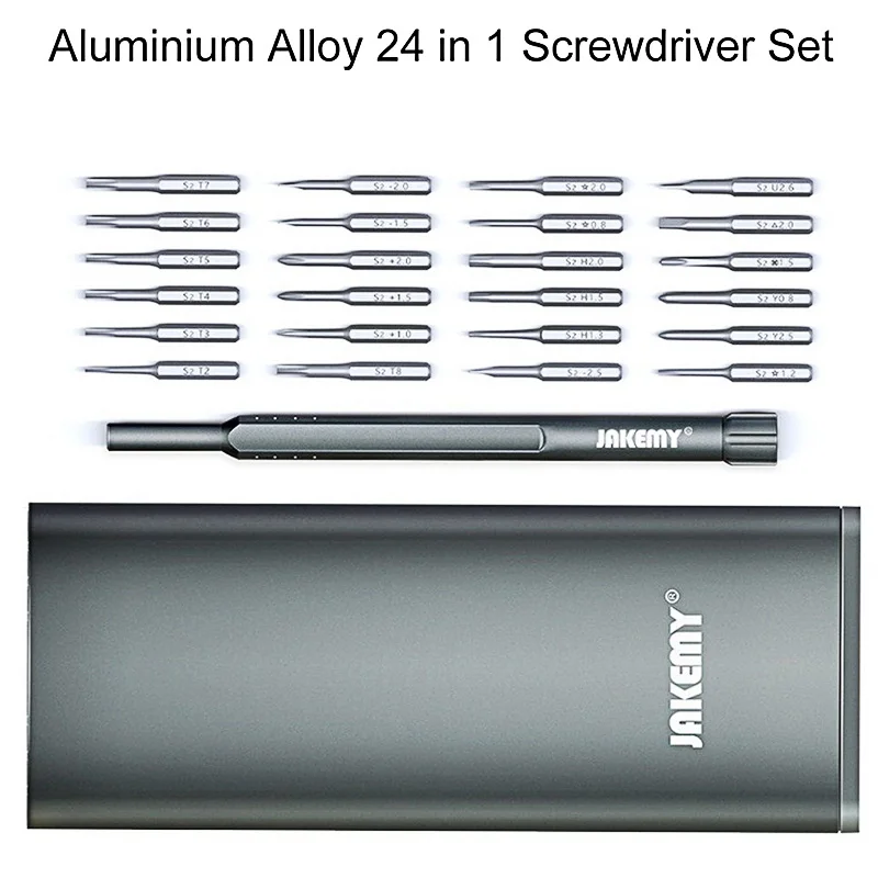 

Mini Precision Screwdriver Kit Hand Tool 24pcs Bit Set Torx Hex T2 T7 H2.0 H1.5 H1.3 Y0.8 Y1.2 Repair Phones Screwdriver Kit