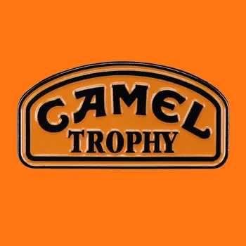 CAMEL 트로피 크로스 어드벤처 금속 브로치, Bakpack 모자 가방 장식 배지, 친구 팬 부티크 에나멜 핀 보내기