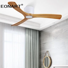 42 Inch Lower Floor Wooden Led Dc White Ceiling Fan With Lamp With Remote Control Modern Solid Wood Decorate White Fan With lmap