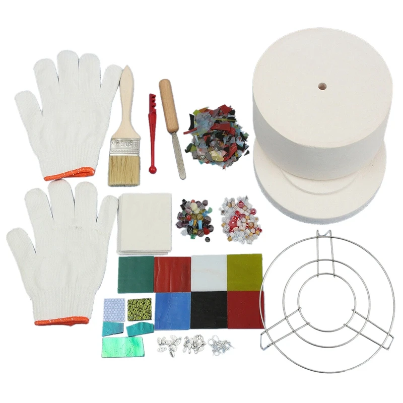 

15Pcs Large Microwave Kiln Kit Glass Fusing DIY Jewellery Professional Tool
