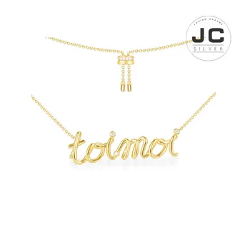 

New Fashion Charms Silver 925 Original Engraving,Toi Et Moi Adjustable Necklace For Women With Mono Logo Glamour Zircon Jewelry