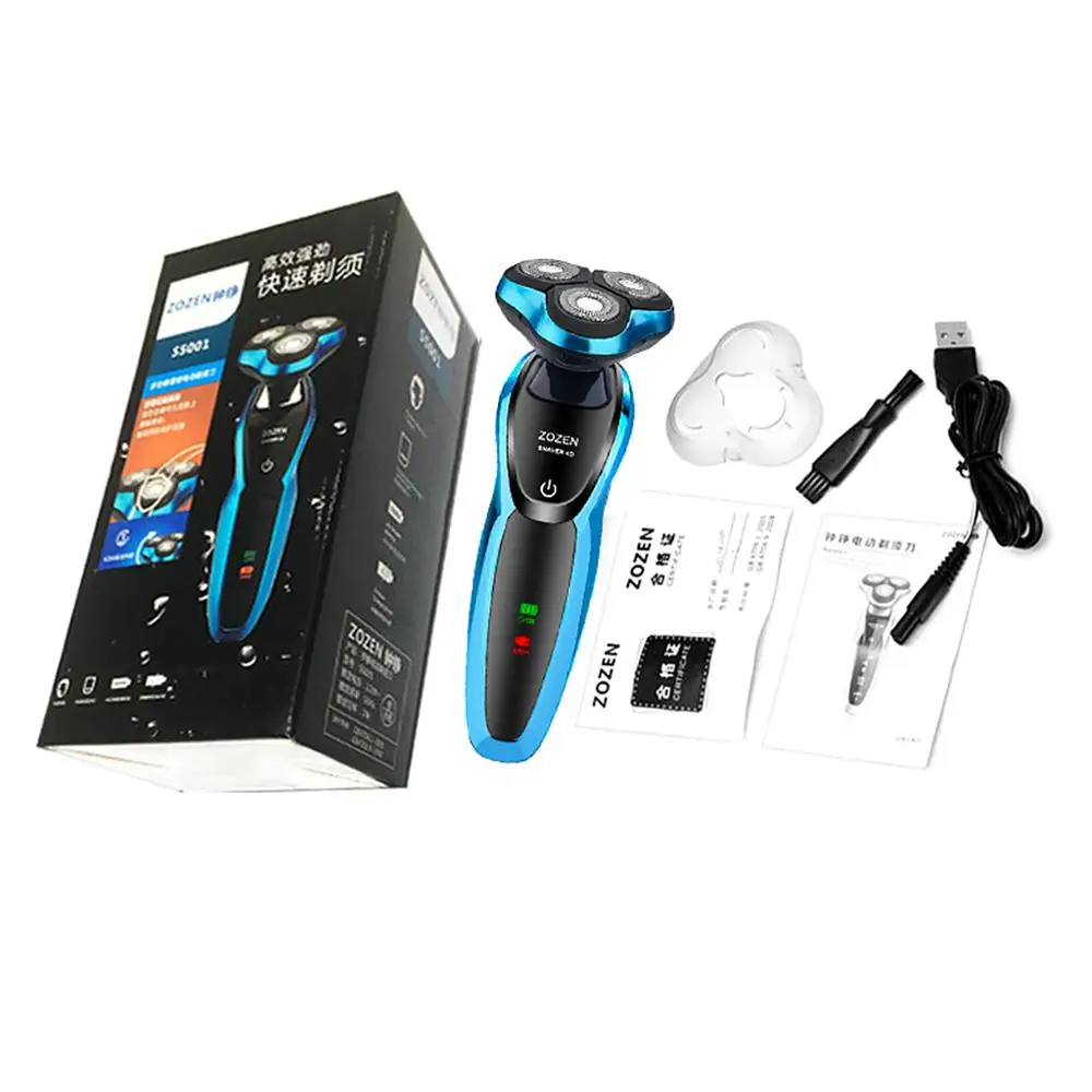 4D Rotary Wet Dry Electric Shaver Multi-function Men USB Car Charging Body Wash Razor Nose Hair trimming Beard knife home travel