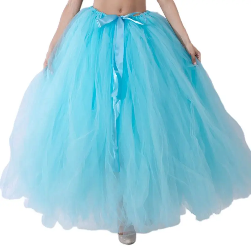 17 Платье для взрослых; пышная юбка из тюля для подружки невесты; юбки для танцев и выступлений - Цвет: 17