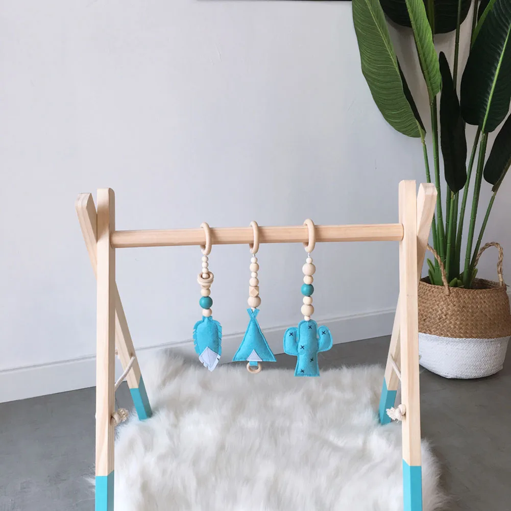 3 шт./компл. подарки Детские игрушки Фитнес Рамка DIY из деревянных бусин Подвесной кольца ремесла домашнего украшения детской комнаты украшения Спальня