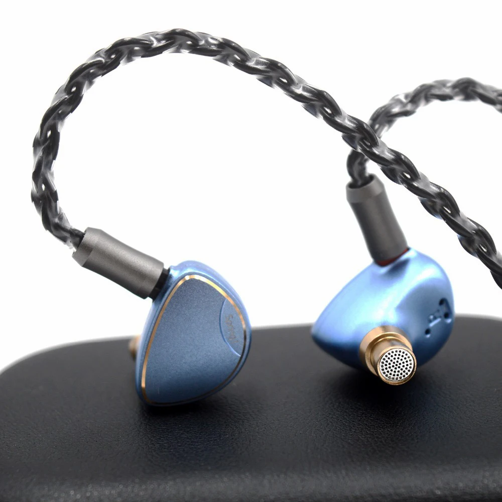 BQEYZ Весна 1 1BA+ капелек пьезоэлектрического+ Динамический драйвер Hybrid HiFi наушники-вкладыши с 2Pin 8 жильный кабель