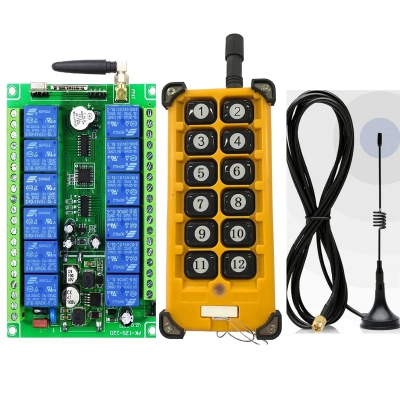 Ricevitore RF 4 Canali DC 12-36V - Telecomando Senza Fili 200m Portata Con Apprendimento - Foto 4