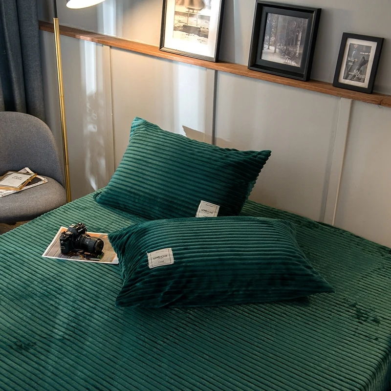 

2pcs Velvet Pillowcases Solid Color Pillow Cover Decorative Bedding Pillow Case Cover Rectangle Pillow Cover Home Pillowcase